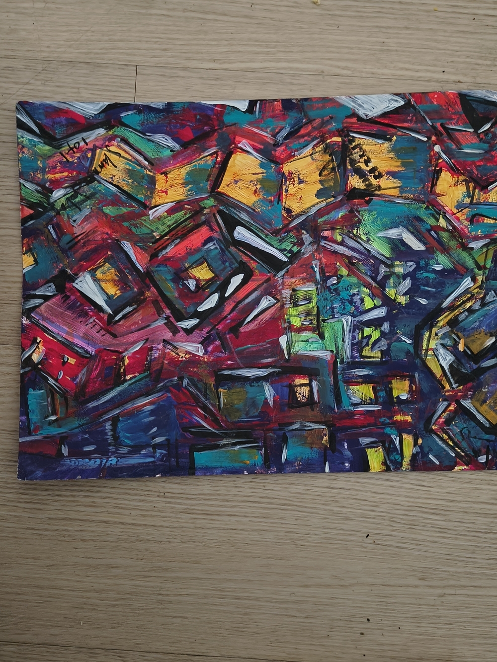 Abstract Multicolor Painting
